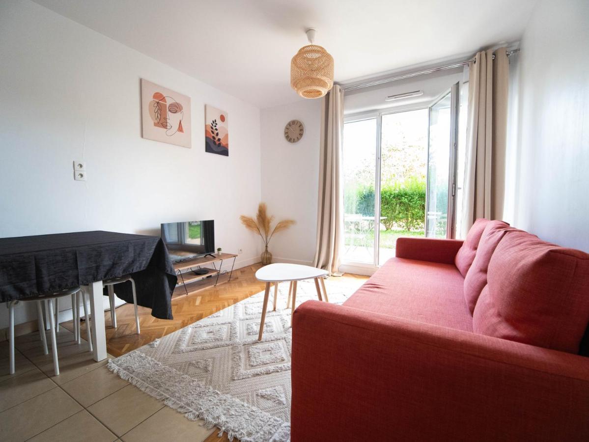Appartement 10 Mins Disneyland - Jardin Et Parking Montévrain Eksteriør bilde