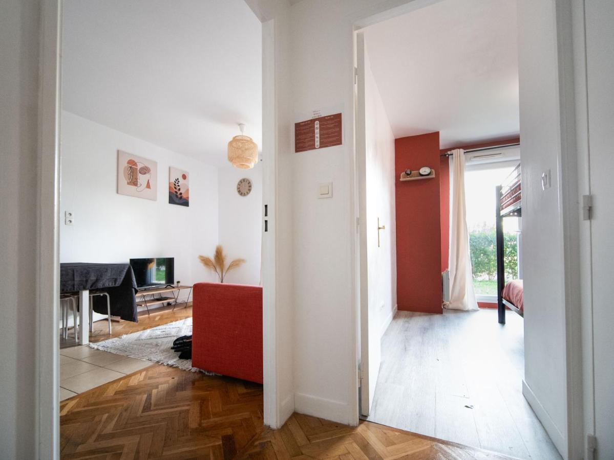 Appartement 10 Mins Disneyland - Jardin Et Parking Montévrain Eksteriør bilde